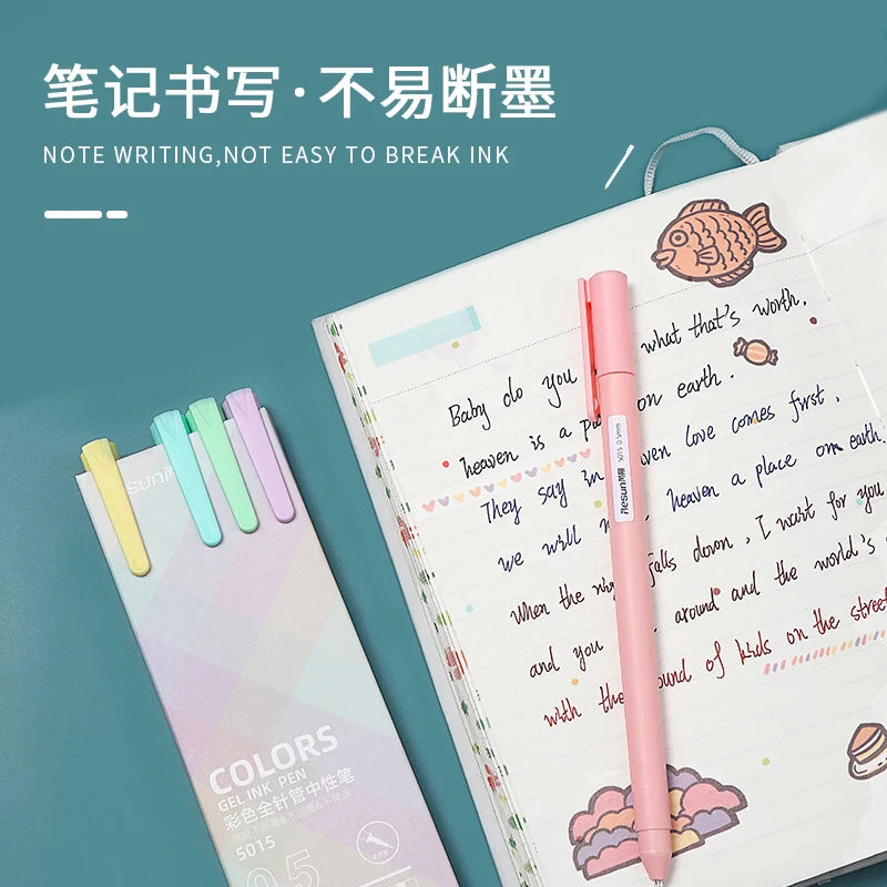 30 Pcs/set 0.35mm Kawaii Erasable Pens for Writing Notebooks Girls Cute Gel  Pens Office Accessories School Supplies Stationery
