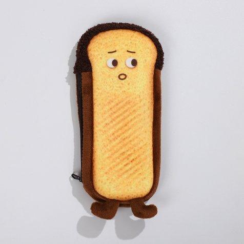 Cute Cartoon Toast Pencil Case Pouch - shopack.pk