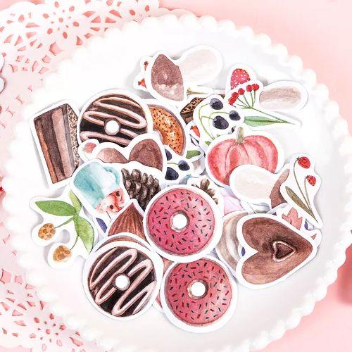Donut Bakery Sticker Box 46pcs - shopack.pk