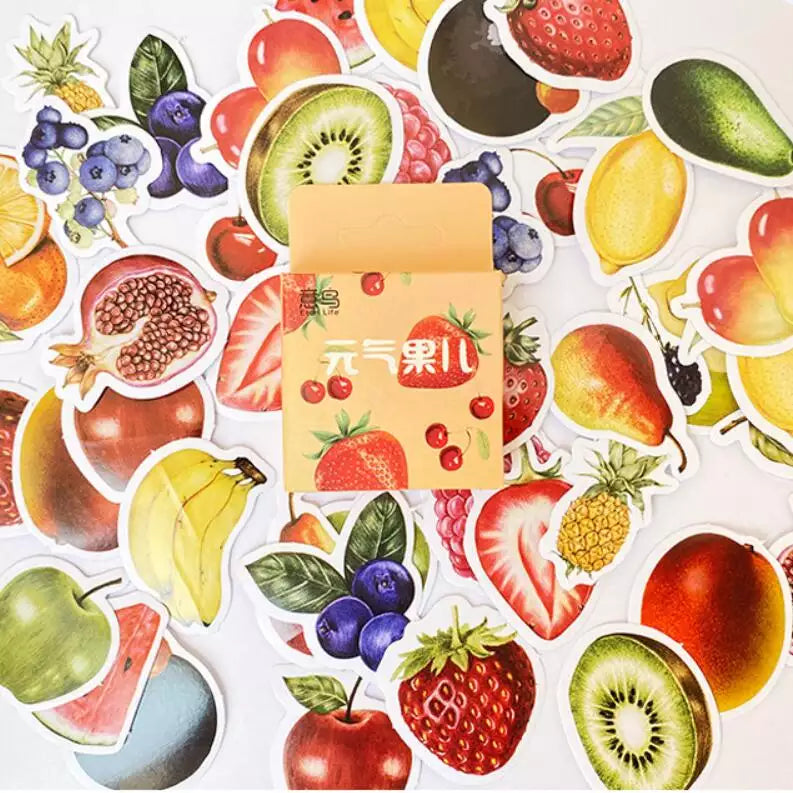 Mix Fruit Stickers 46pcs pack – Shopack